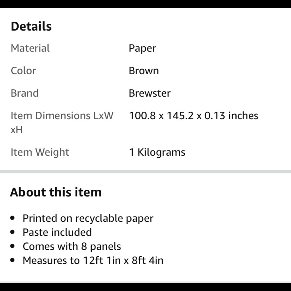 NEW🎁Brewster Stone Wall Gorgeous Mural 🏡 - Picture 4 of 8